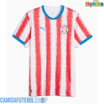 Camisa de time de futebol Paraguai Replicas 1º Equipamento Mundo 2026 Manga Curta